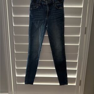 Kut from the Kloth High Rise Dark Blue Skinny Jeans